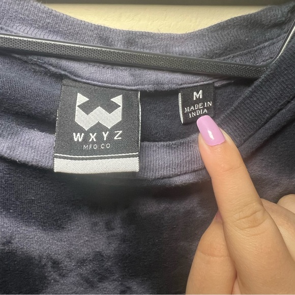 WXYZ Tee Shirt- Tie Dyed- Skeleton Pocket- Size Medium - Picture 4 of 5